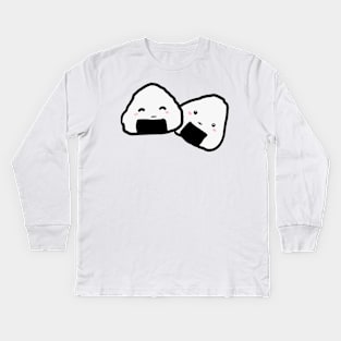 Kawaii onigiri duo Kids Long Sleeve T-Shirt